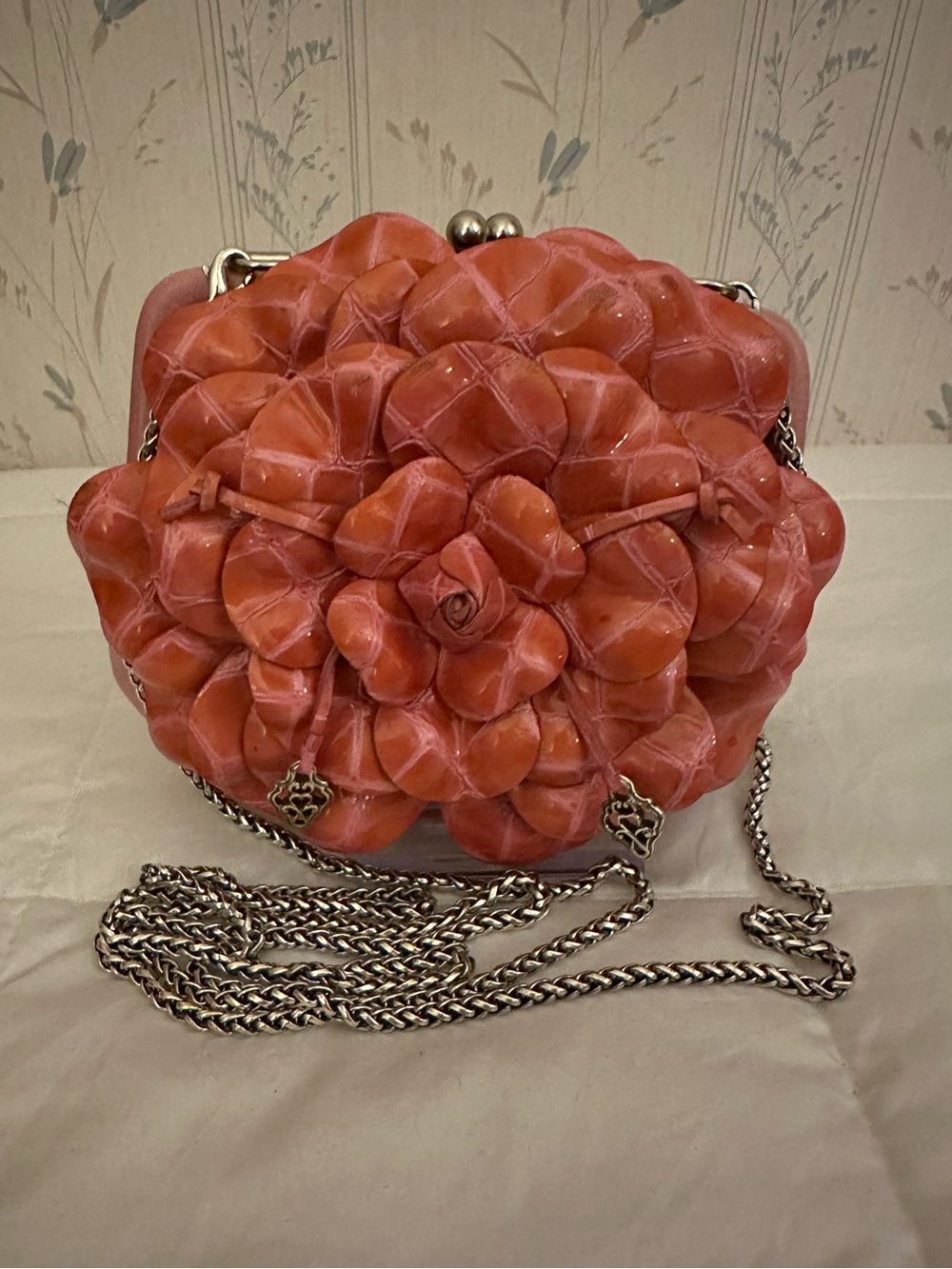 Brighton Pink Rosette Mini Crossbody